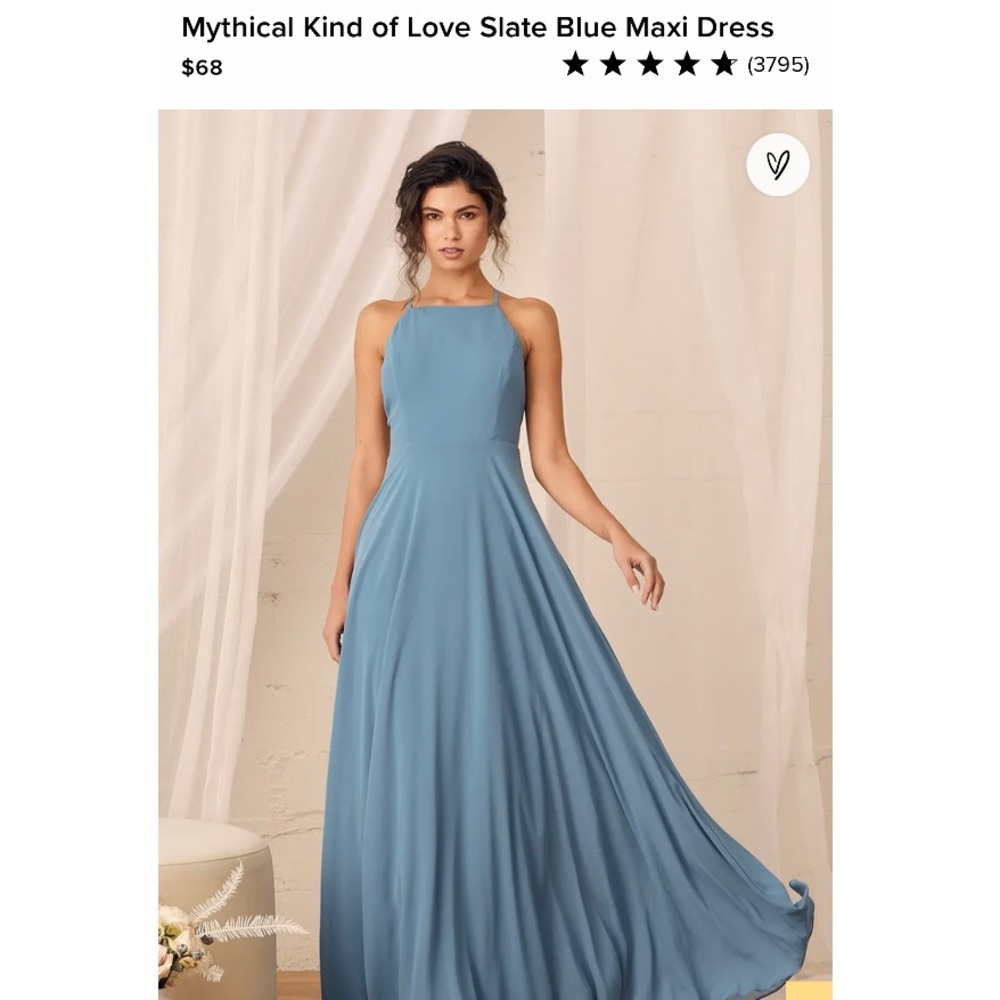 Lulus Dusty Blue Maxi Dress